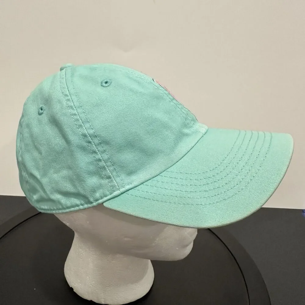 Life is Good Hat Adjustable Teal Chill Ball Cap Heart Hat Womens Strapback